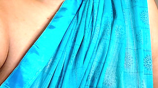 Role Play Fantasy Video - Tamil Stepmum Seduction in Green Saree