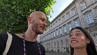 Alex Goes Creams Colombian Teen's Pussy in Outdoor Public Creampie Fantasy