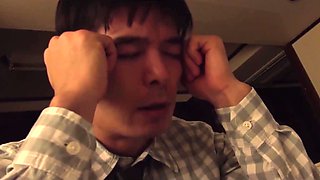 Married Slim Busty Japanese MILF Lets Her Horny Old Boss Try Her Beaver