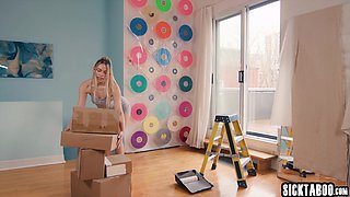 Teen sloppy blowjob and hardcore fucking with naughty big cock shemales