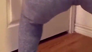 Pissing My Self Wearing Sports Leggings