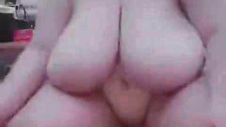 Smoking a Cig and Riding Tit Bouncing