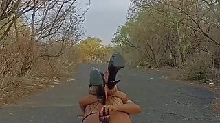 Chapter nine - Fuckin' With A 23cm Fake penis On The Road Like A Nympho Bitch.