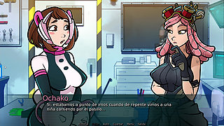 Mei's Project - The Voluptuous Ochako Uraraka from My Hero Academia Testing the Great Invention of the Beautiful Mei