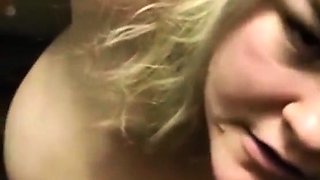 Sexy Slut Gives A Big Cock A Blowjob In The Car