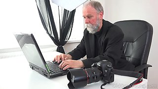 Tricky educator shoots his dick moving inwards a new brunette college girl.