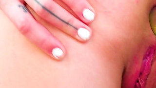 Alt Tattooed Cuties in Latex Lesbian Fuck with Strap on and German Dirty Talk