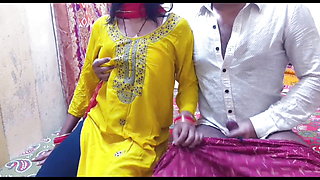 Desi Cute 18+ Girl Very 1st night with her stepbrother and Hardcore sex ( Hindi Audio )