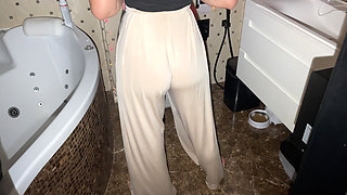 Close-up of Pussy Peeing! Put Your Tongue in! Female POV!