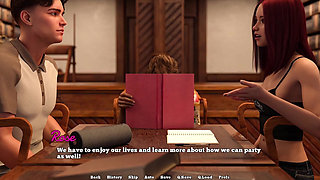 Law College - the Librarian Likes to Show Cleavage to Her Students