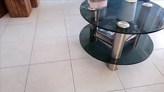 Yvonne Makes Him Cum After Gym With Her Sweaty Feet Handjob