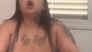 Curvy BBW Workout Tease Turns Into Intimate Bathroom Moment