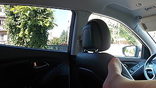 My Stepson Licks My Pussy in Car While We Wait for His Daddy to Come. Xstepmommyx