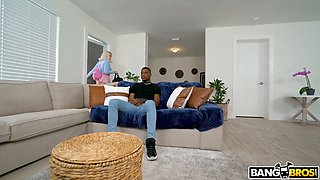 Gia Ohmy dominates her stepbrother with her bubble butt and deepthroats his BBC