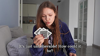 The Stepsister Does Not Know How to Stop. Playing Cards with Your Stepsister