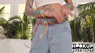 Cock-Obsessed Beauty CC Doll Hooks Up With Nade Nasty!