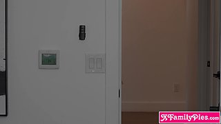 Mixed race teen stepsister is a freak