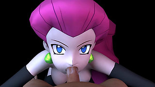 Jessie From Team Rocket Sucks Dick in POV