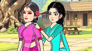 Two Friends In The Village. Desi Sex Video Hindi Sex Story Video With Car Toon