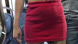 Student is groped and fucked by a stranger on the bus!