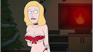 Car Toon And Rick Morty - Rick And Morty - A Way Back Home - Sex Scene Only - Part 62 Beth In Sexy Xmas Costume By Loveskysanx