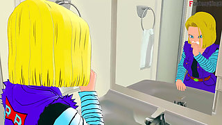 Kame Roshi offers help to Android 18 in exchange for a favor - Dragon Ball Zex Series