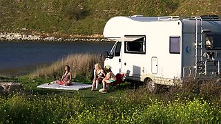 Amateur blonde cutie fucked hard in public