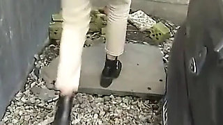 Amazing Blowjob in Parking Lot - MILF Sucks Cock POV