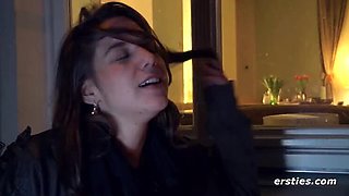 Hot German Brunette Roesi Masturbates Solo - Hardcore HD Pussy Play