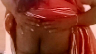 Desi Indian Tamil BBW Wife Latha Standing Hug Ass Squeeze & Pussy Lick by Financier for Debt Pay!