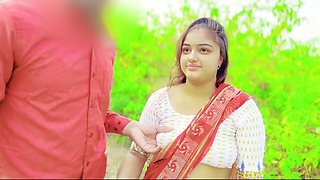 Stepbrother Seduced Her Stepsister and Fuck Her Tight Pussy First Time in Farm