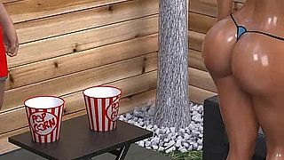 According to Sofia Blondie Makes Her Boyfriend Hard by Telling Him What She Did with His Friends by the Pool Ep 9