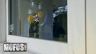 Mofos - Ryan Keely rails a Big Cock, then gets on her knees to take a hot load in her facehole