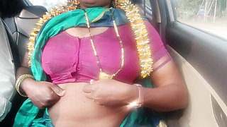 Step Dad Daughter in Law Car Sex, Telugu Dirty Talks, Part -1
