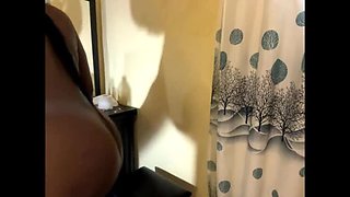 MilkyMah's Thick Ebony Solo - Big Natural Tits & Huge Ass Riding Dildo