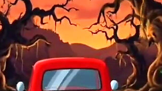 Student Girl Enjoys Sex in an Camp. Cartoon Horror Parody