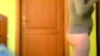 stepmom dresses up in our summer cottage (voyeur)