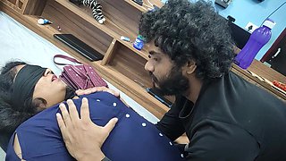 Blinfdfolded Wife Share Surprize Wedding Anniversary Gift From Husband with Husband's Friend