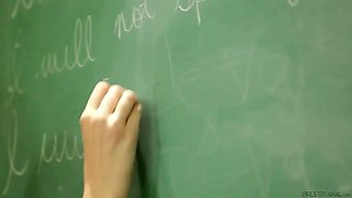 Samantha Rone and Dana Vespoli Try Anal at School