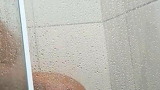 Anal Teaser with dildo shower Julie Oliver