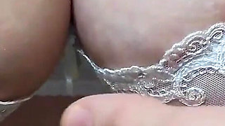 MILF Lowered Her Panties to Get Her Sweet Pussy Rubbed