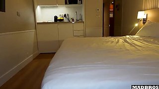 French Amateur Girl Secretly Fucked Hard by Sister's Boyfriend - Rough Doggy Style & Blowjob