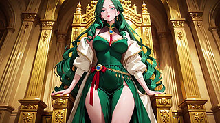 Lazy seduction in a silk gown, what secrets hide beneath?