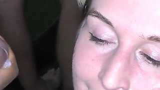 Debut Bukkake Session for Vixen Lily