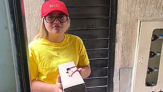 Yohamedi Delivery Girl Fucks Client To Avoid Report - Petite Latina Teen Big Ass Doggy POV