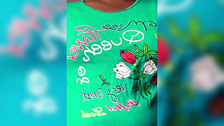 ammu t-shirt remove show big boobs and oil massage huge tits