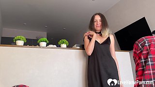 Finally Humping My Teasing Roommate’s Tight Bum Hard After Days of Her Flirting