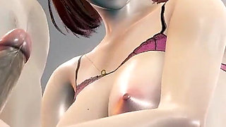 Big Boobs Office Slut Chiyoko 3D Hentai Animation Titfuck POV Standing Handjob for Big Dick, and Deepthroat Mouth Cumshot
