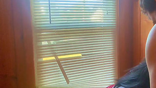 My neighbor has been eyeing me so I finally have in while his wife was running errands