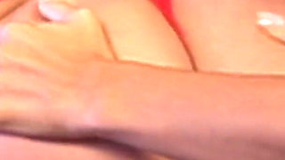 Blonde and brunette intimate kiss and wicked desires